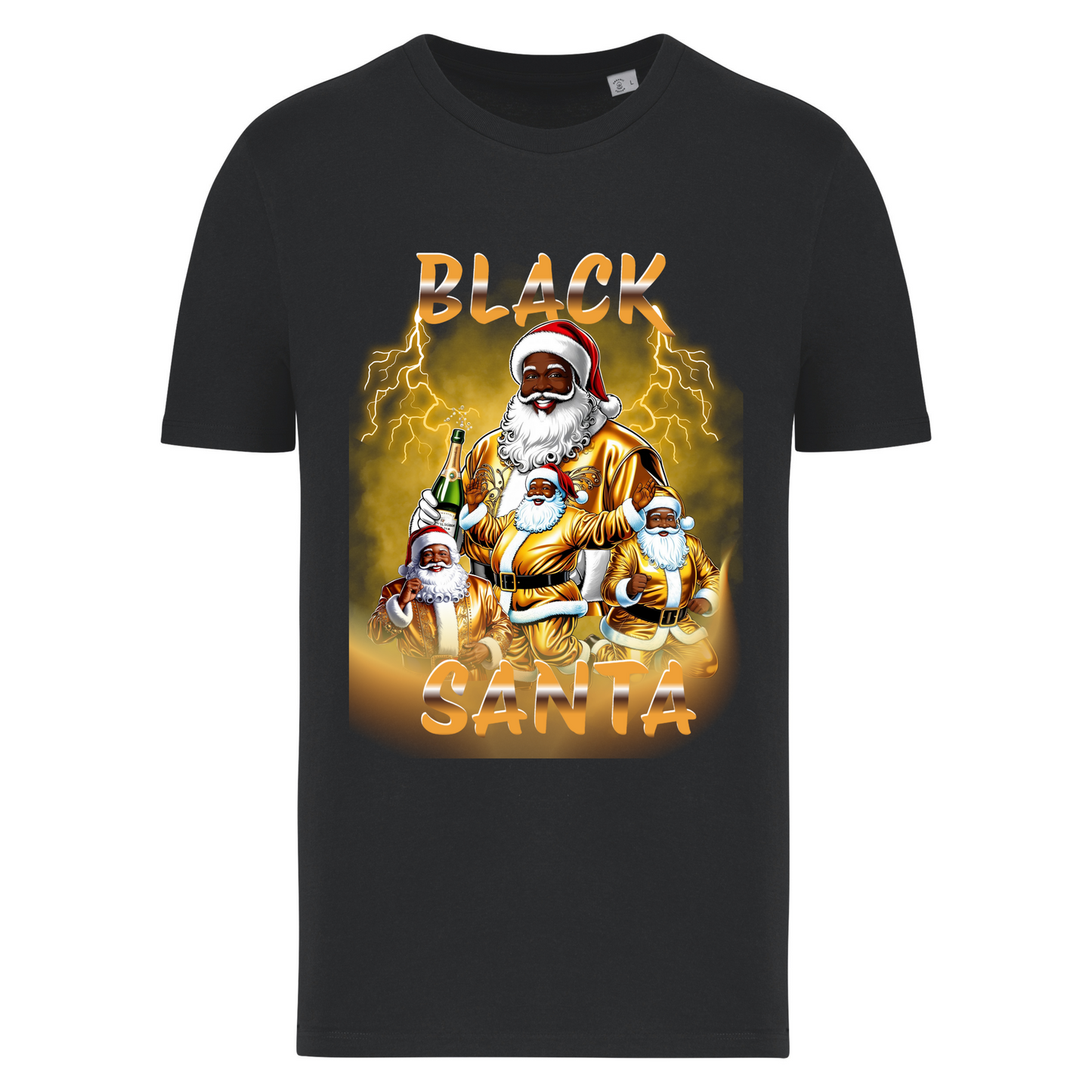 Black Santa T-Shirt